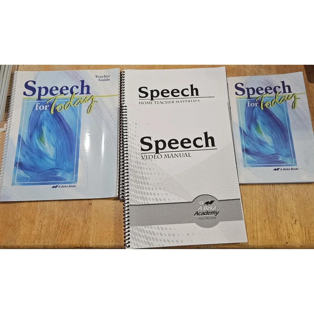 Abeka Speech for‎ Today Set Teacher Guide Student Book + Video Manual Homeschool